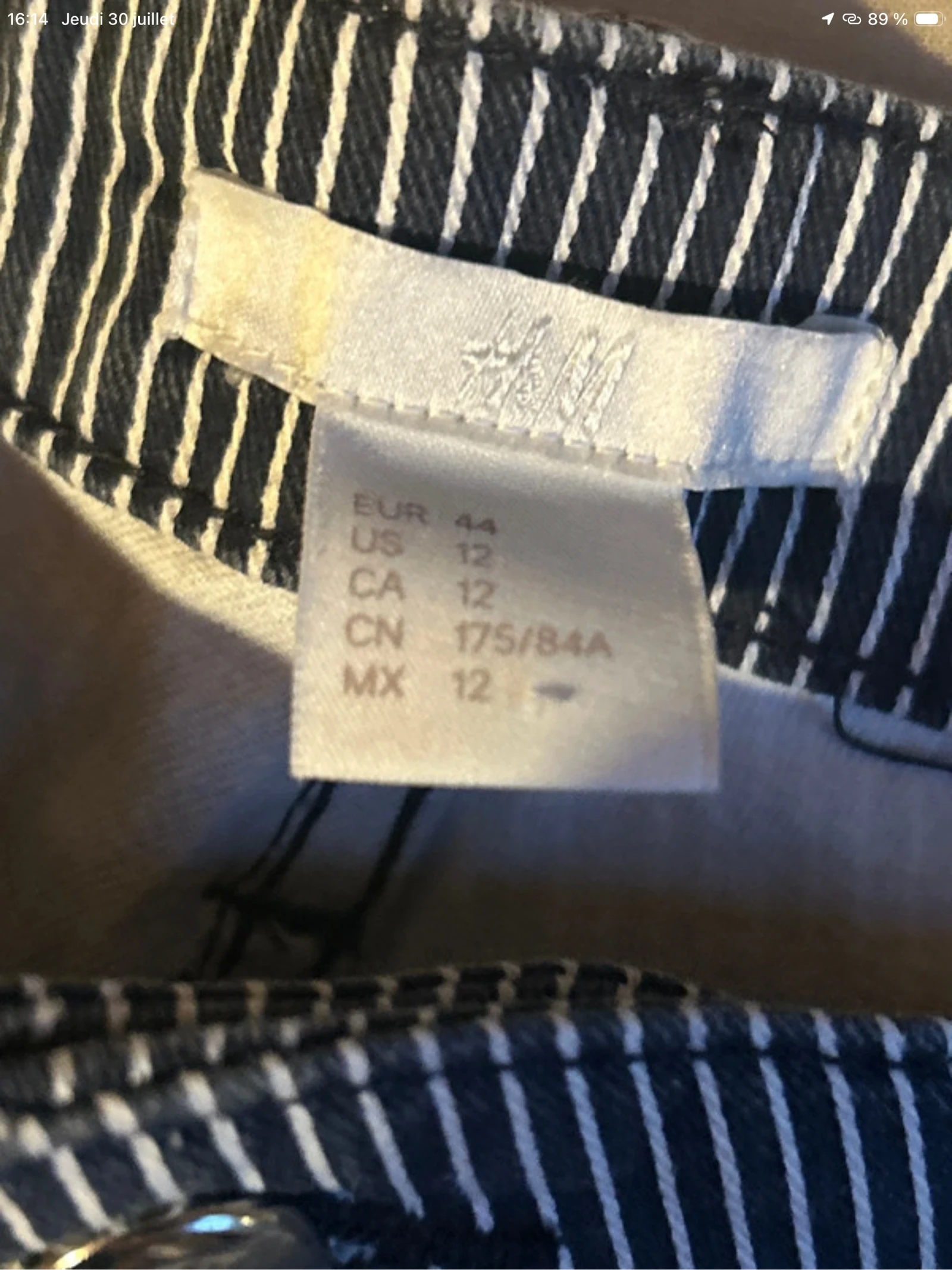 PANTALÓN CORTO H&M A RAYAS AZUL MARINO Y BLANCO H&M💕 – photo 5
